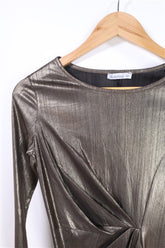 שמלה זהובה נחושת סקסית - XS